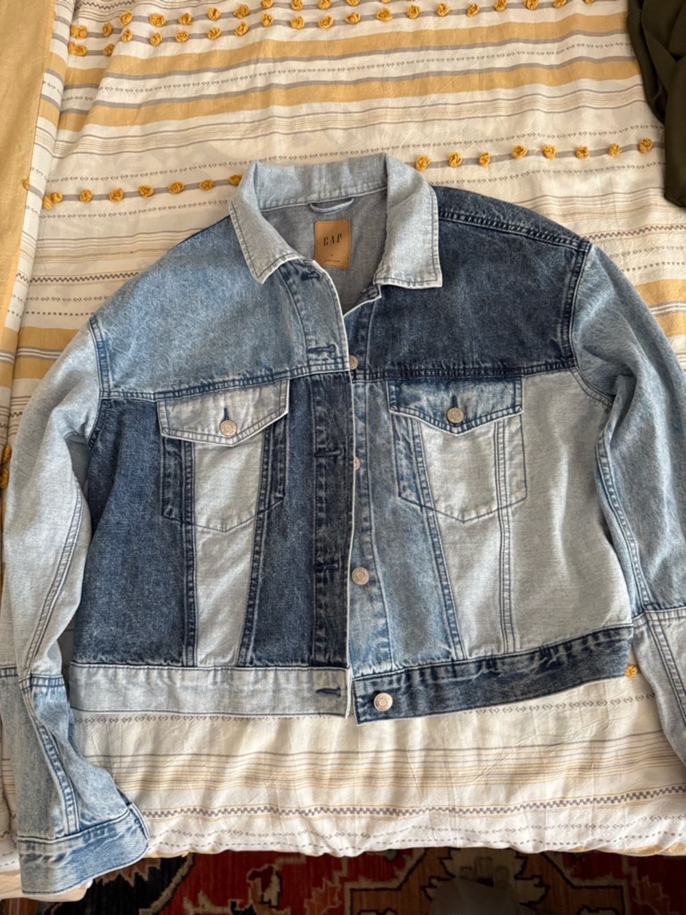 GAP Two-Tone Blue Denim Jacket